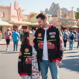 Disney Bomber Jacket Lightning McQueen Unisex Pixar Cars Merch